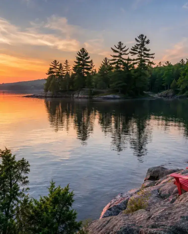 Muskoka, Ontario (AI-enhanced image)